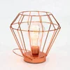 Metal Cordless Modern Design Battery Operated Fancy Glass Decorate Iron Mini Table LED Lamp