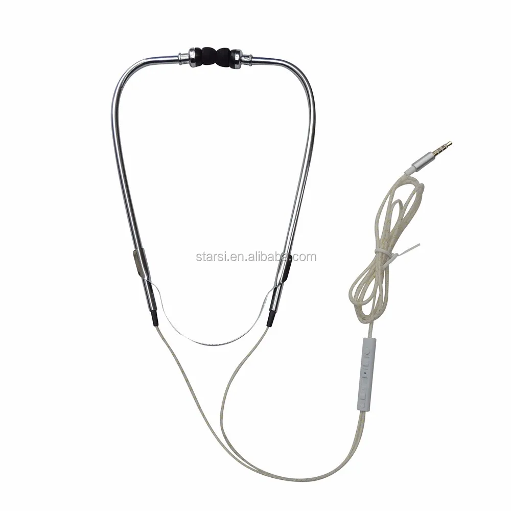 Stethoscope Headphones With Mic And Volume Control For Mobile Phone