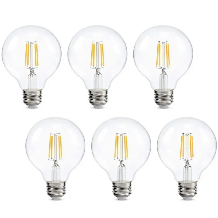 Warm White 2W 4W 6W 8W 10W 12W 15W G45 G80 G95 G125 Globe Led Filament Bulb