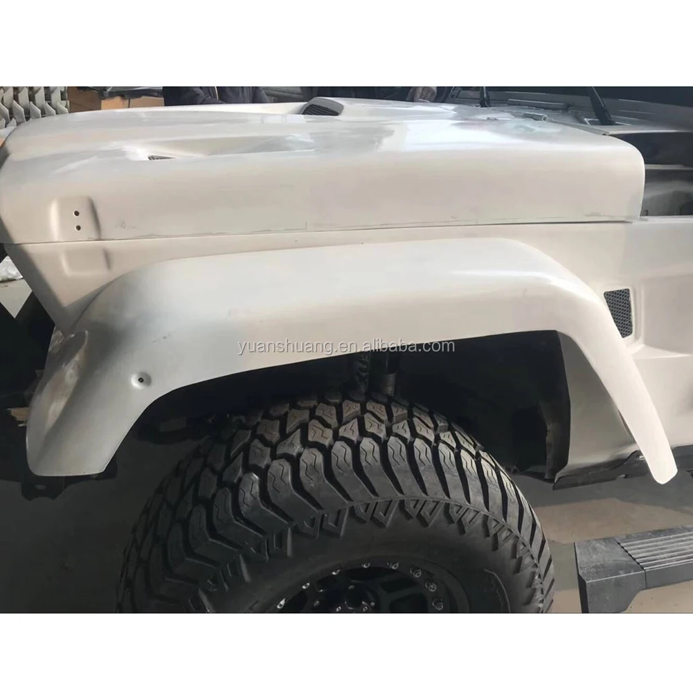 4x4 Retro Hood Auto Body Kits For Jeep Wrangler Jk 2007+ Offroad Hood