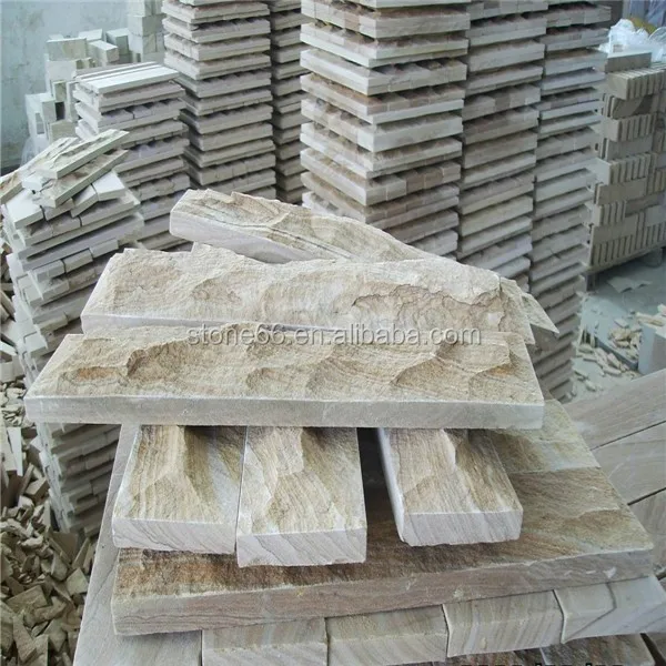 
decorative travertine stone mushroom wall panels 