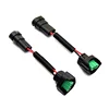 H11 H8 Female Adapters Wiring Harness Sockets w/ 4" Wire For Headlight Fog
