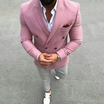 

Slim Fit Men Suits for Wedding Suits Man Business Blazer Groom Tuxedos Prom Party 2 Piece Costume Homme Terno Masculino, As picture/custom made