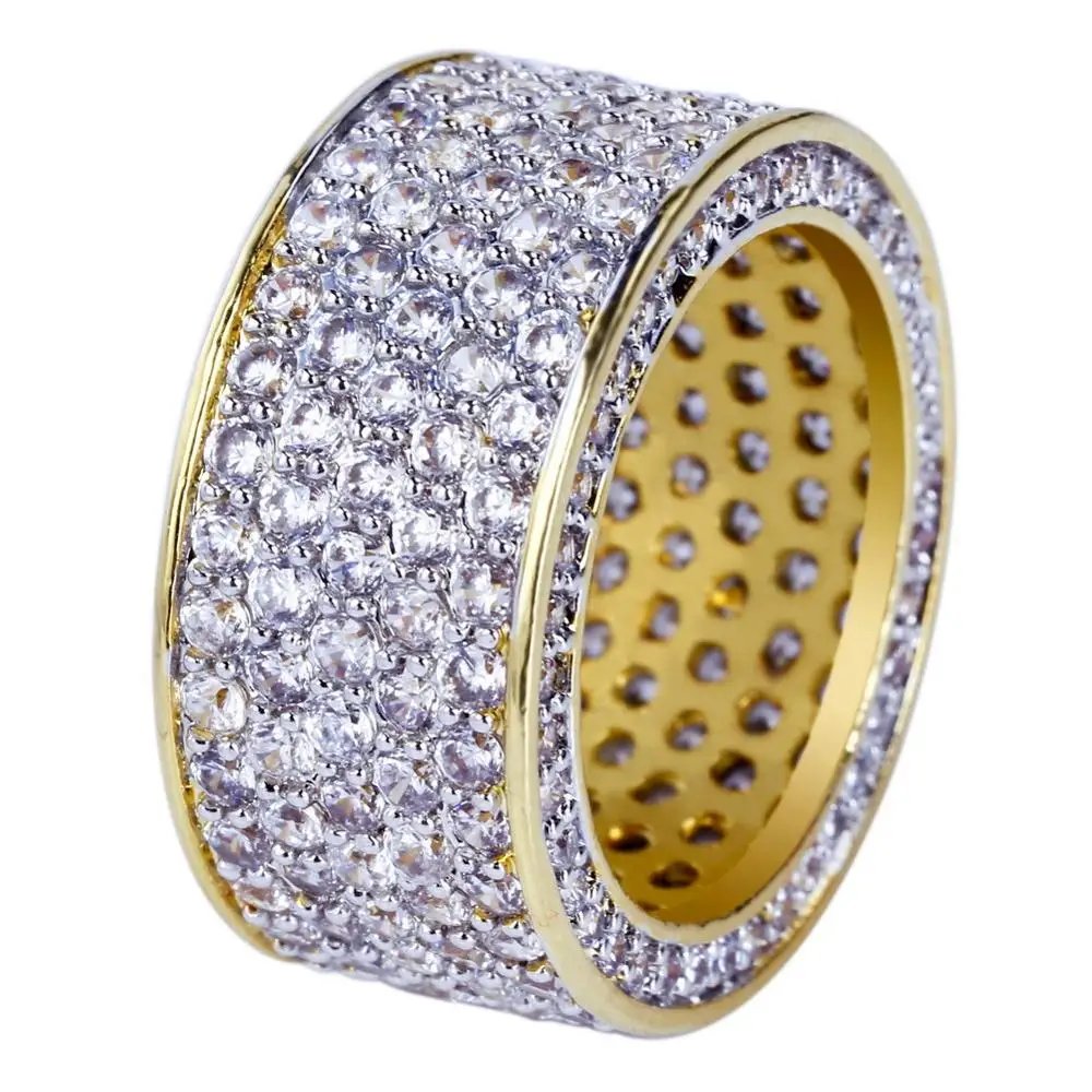 

New Fashion Hip Hop Rings Micro Pave Cubic Zirconia Ring For Male