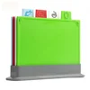 Large plastic colour coded index chopping board meat fish cutting mat colored cut board set