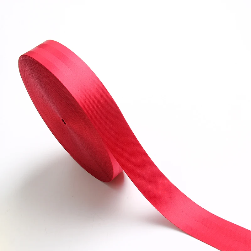 

2 inch red nylon webbing wholesale seatbelt webbing 50mm car seat belt webbing, Match pantone tpx;u;c