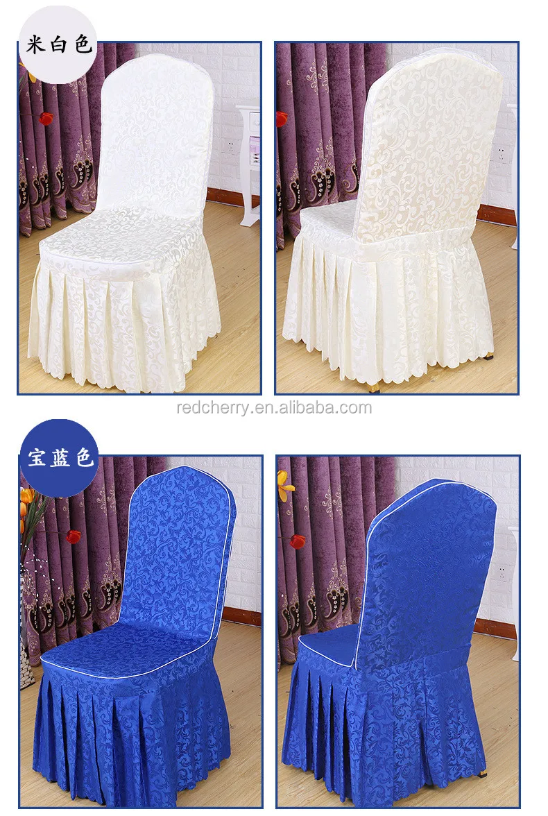 Fashion Hotel Hotel Restaurant Meeting Chair Cover Tinted Hook Flower