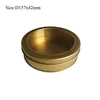 Flat and Plain round tin box for biscuit cookie