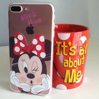 

Hot Sale Fashion Ultra-thin Soft TPU Case For IPhone 11 Pro Max 5 5S 5SE 6 6s 7 Minnie Mickey Phone Cases Cartoon Cover Skin