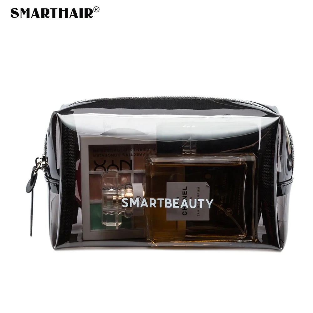 
Custom Transparent Small Dark Clear Cosmetic Bag Travel Toiletry PVC TPU Makeup Bag Set Clear Organizer Beauty Case 