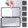 Magnetic Adsorption Phone Case Back Cover with Double Sensitive Touch Glass Metal Frame for Samsung