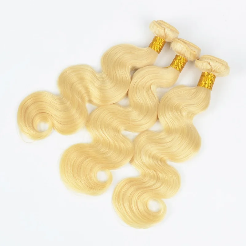 

Wholesale unprocessed 10a raw cuticle aligned virgin hair extensions full bundle platinum 613 blonde human hair weave weft