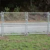 chain link fence panels gate post