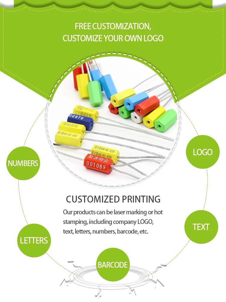 MA-CS3001  High Value Shipments  plastic cable security seal with bar code