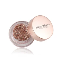 

Miss Rose 10 color makeup cosmetics Single Shimmer Glitter Eyeshadow Palete Bling Gloss Cream Face Glow highlight