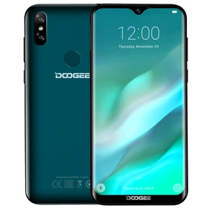 Water-drop Screen smartphone DOOGEE Y8 6.1 inch Android 9.0 mobile phone 3GB+32GB Face ID & DTouch Fingerprint