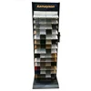 High quality modern Multiple Shapes Multifunction multicolor ceramic tile/shelf marble sample display brand metal display racks