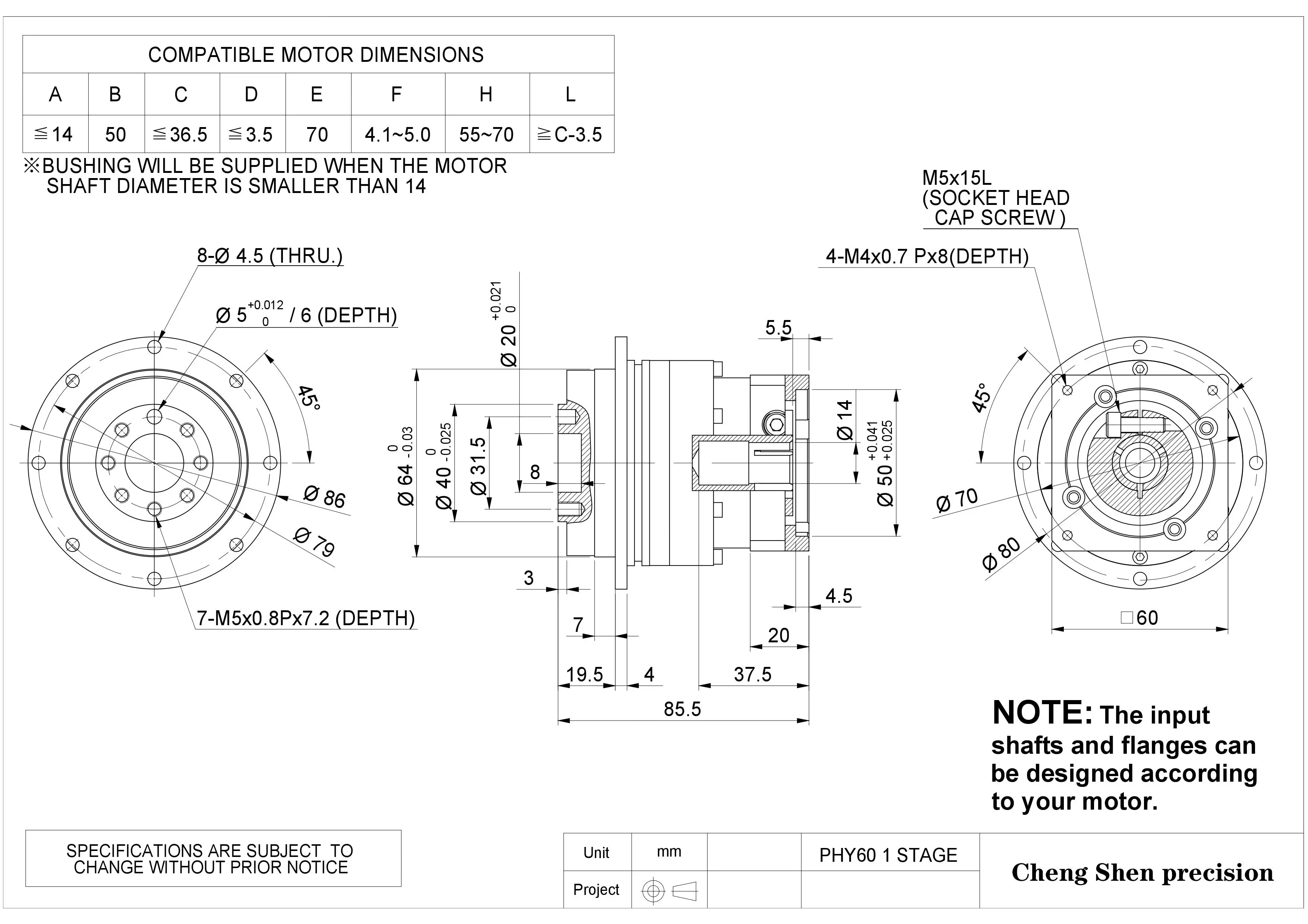 Flanged Gearbox,Phy64 Reducer Maintenancefree,Low Noise Buy