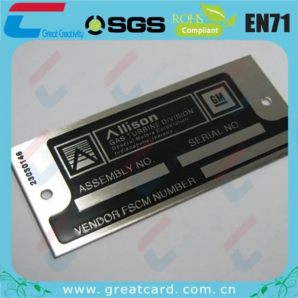 
Customized Brass Black Filled metal Furniture logo plate 