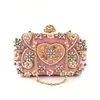 High quality crystal evening wedding bag womens party clutch purses