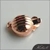 Sale rose gold 925 silver half round jewelry screw clasp