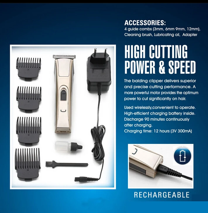MRY  Portable Hair Clippers Cordless Rechargeable Hair clippers Good price Hair Trimmer