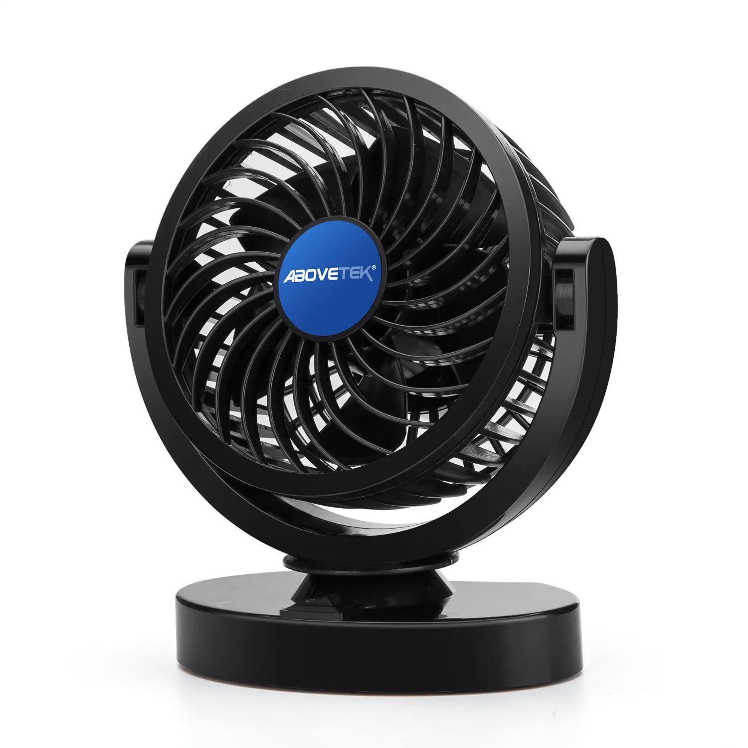 Quiet Strong Dashboard Cooling Fan for Sedan SUV RV Boat Auto Vehicles Odors Effectively Blow Out Hot Air Rotatable 2 Speed Dual Blade with 9FT Cord Smoke AboveTEK 12V DC Electric Car Fan