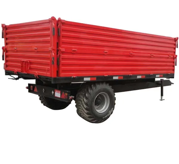 Farm hydraulic trailer double axle trailer tractor tipper trailer