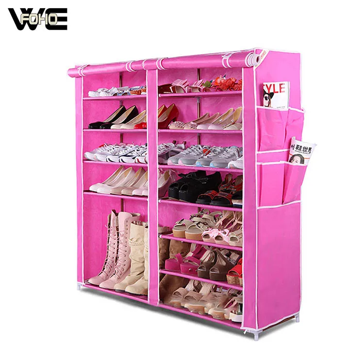 pink shoe rack