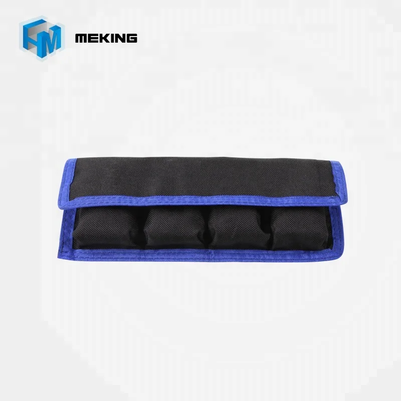 

Meking Professional Waterproof Photo DSLR Camera Battery Holder 4 Pouches, Blue