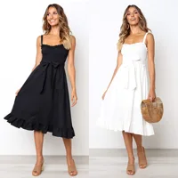

2019 Ecowalson New Arrival Women Summer One Word Collar Cold Off-Shoulder Mini Dress 8 color