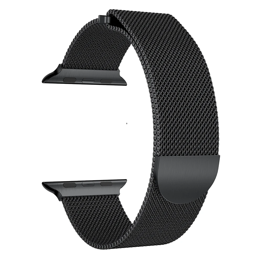 

For Apple Watch Band Handmade Stainless Steel Magnetic Replacement Strap for iWatch Series 1/2/3/4/5, Gold/rose gold/silver/black
