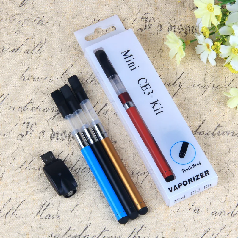 

510 thread preheating battery 280mAh kit Mini CE3 no leaking cartridge kit, Black silver white blue red gold