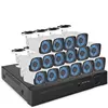 16 Pieces 2.0MP CCTV AHD Bullet Camera Hybrid Xmeye Cloud 16CH Ahd Kit CCTV System