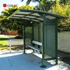 modern manufacture bus stop shelter with bench