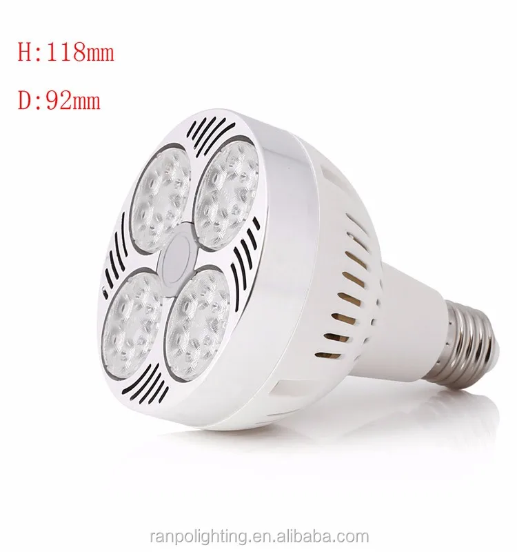 
Wholesale LED E27 E26 35W Spotlight PAR30 Commercial Lighting SMD COB Chips High Power Cool Neutral Warm White Bulb Lamp 85-265V 