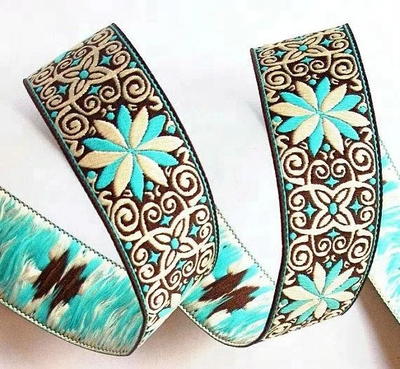 
custom jacquard ribbon trim 