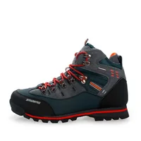

men winter outdoor waterproof hiking shoes,non - slip lace-up trekking sneakers breathable foot protection