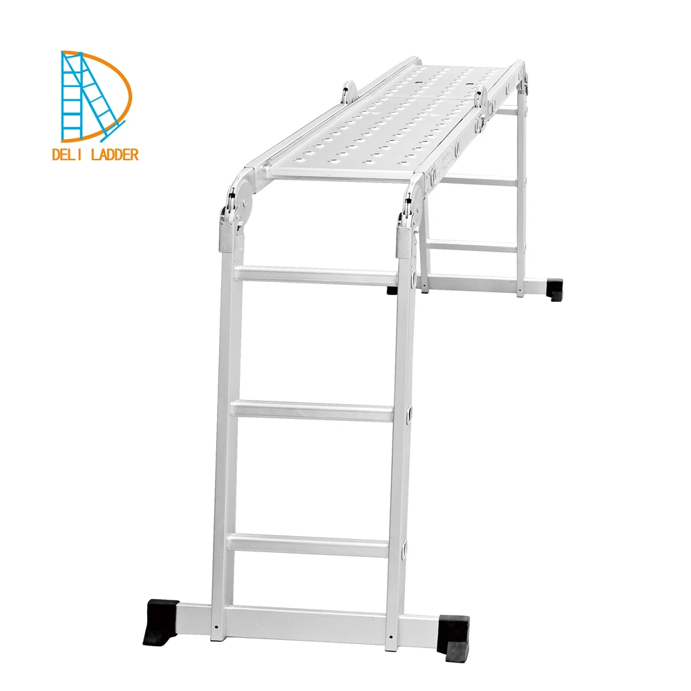 
15ft extension agility super hinge aluminium lightweight folding step ladder 