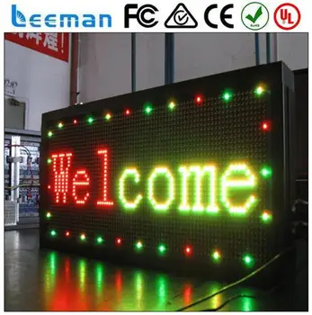 Battery powered led open sign