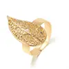 18k gold 2014 new design fat fish alloy leaf ring