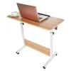 household folding adjustable laptop desk with Flat Rolling Wheels