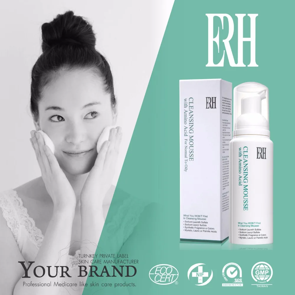 
ERH Natural eyelash extension facial foam cleanser 