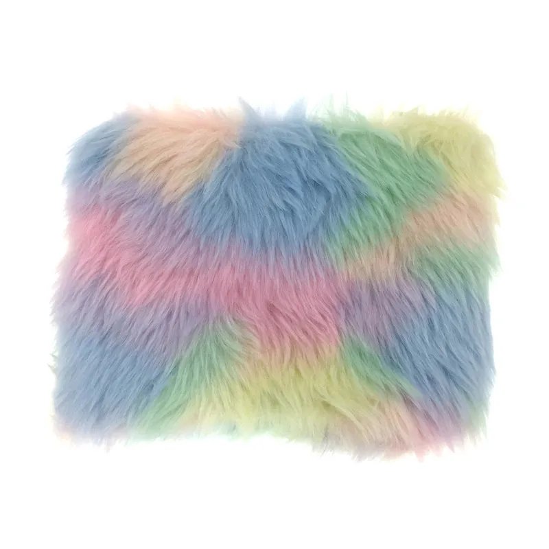 fuzzy makeup bag