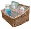 Utility willow wicker cosmetic basket