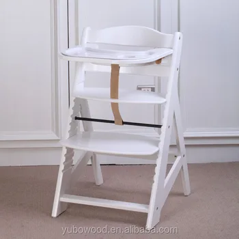 white wooden high chair