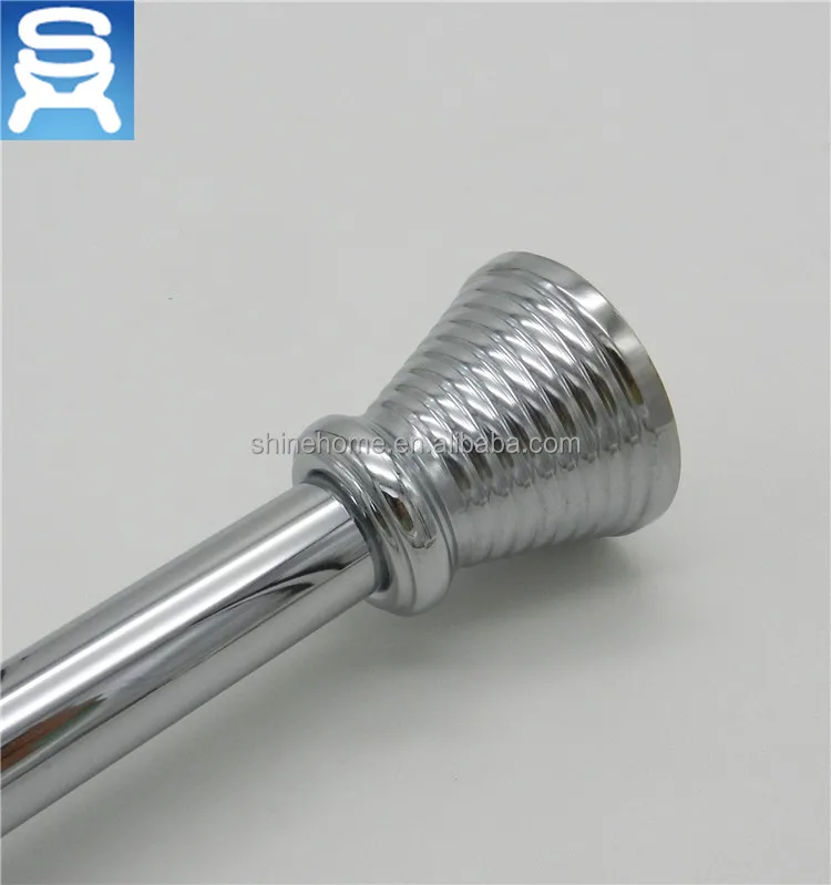 
Hot sale metal tension rod and bathroom shower decorated rod 