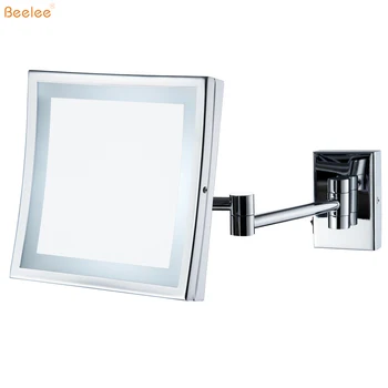 square light up makeup mirror