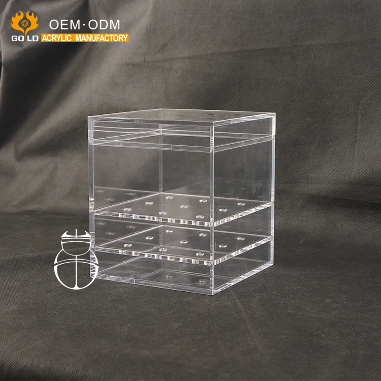 

Wholesale clear acrylic flower rose gift box, Clear or any other