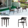 New product mini garden rattan table set used cafe outdoor furniture